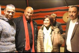 خماش طه ياسين رئيس جمعية غوص العقبة واعضاء من الجمعية في استقبال وزيرة السياحة